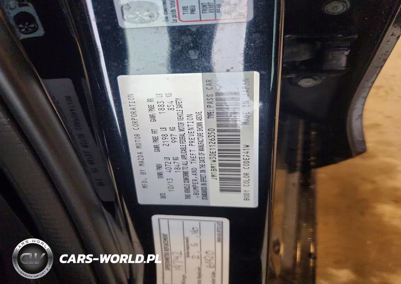 2014 Mazda 3 Grand Touring VIN:JM1BM1W30E1126350 - 12