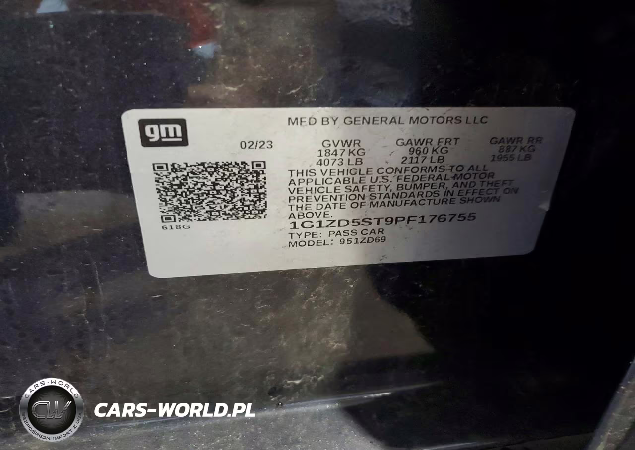 2023 Chevrolet Malibu Lt VIN:1G1ZD5ST9PF176755 - 12