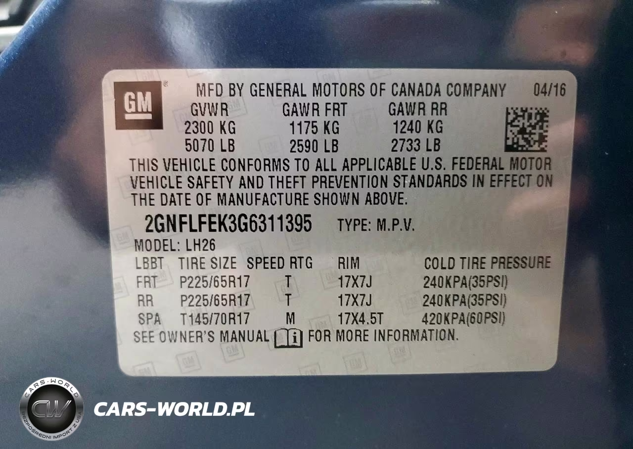 2016 Chevrolet Equinox Lt VIN:2GNFLFEK3G6311395 - 13