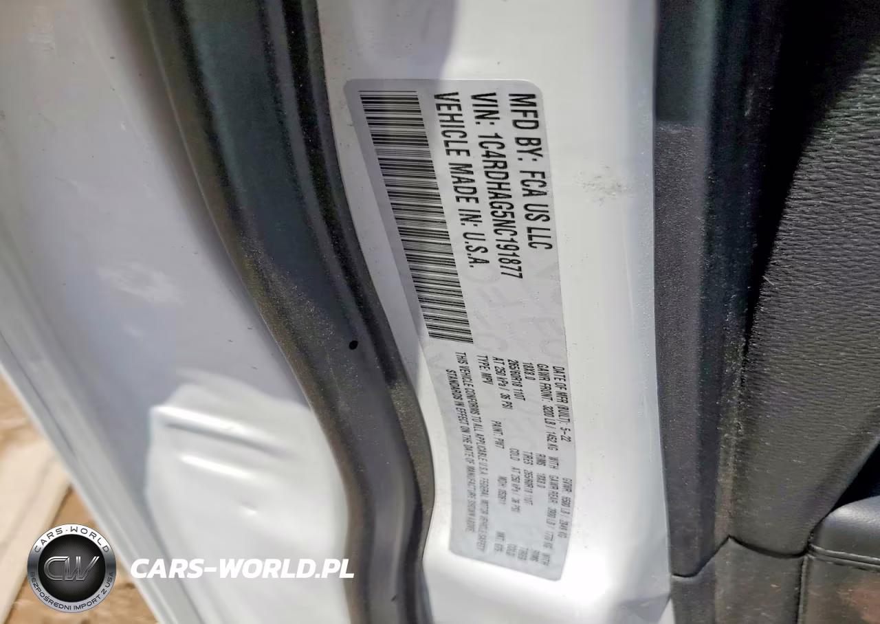 2022 Dodge Durango Sxt VIN:1C4RDHAG5NC191877 - 13