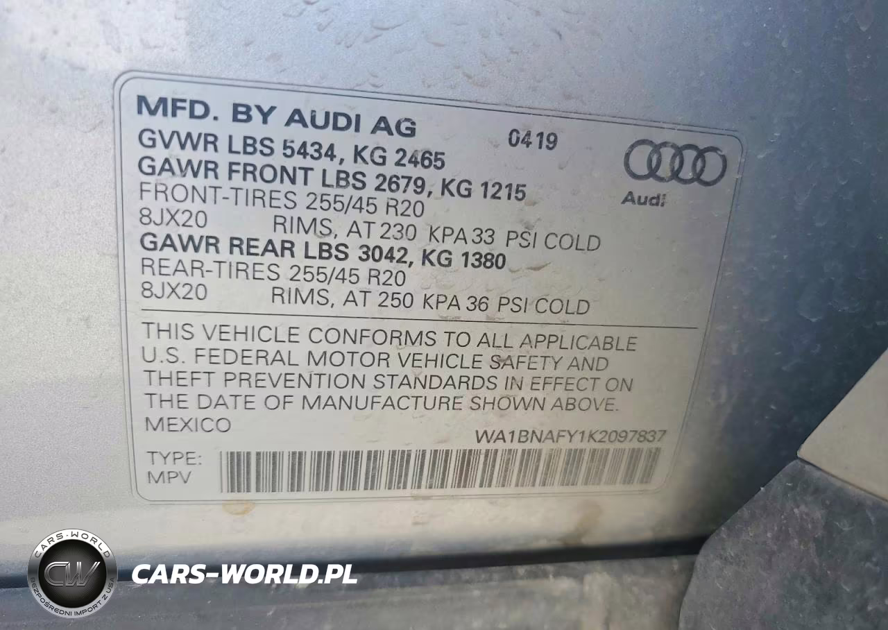 2019 Audi Q5 Premium Plus VIN:WA1BNAFY1K2097837 - 13
