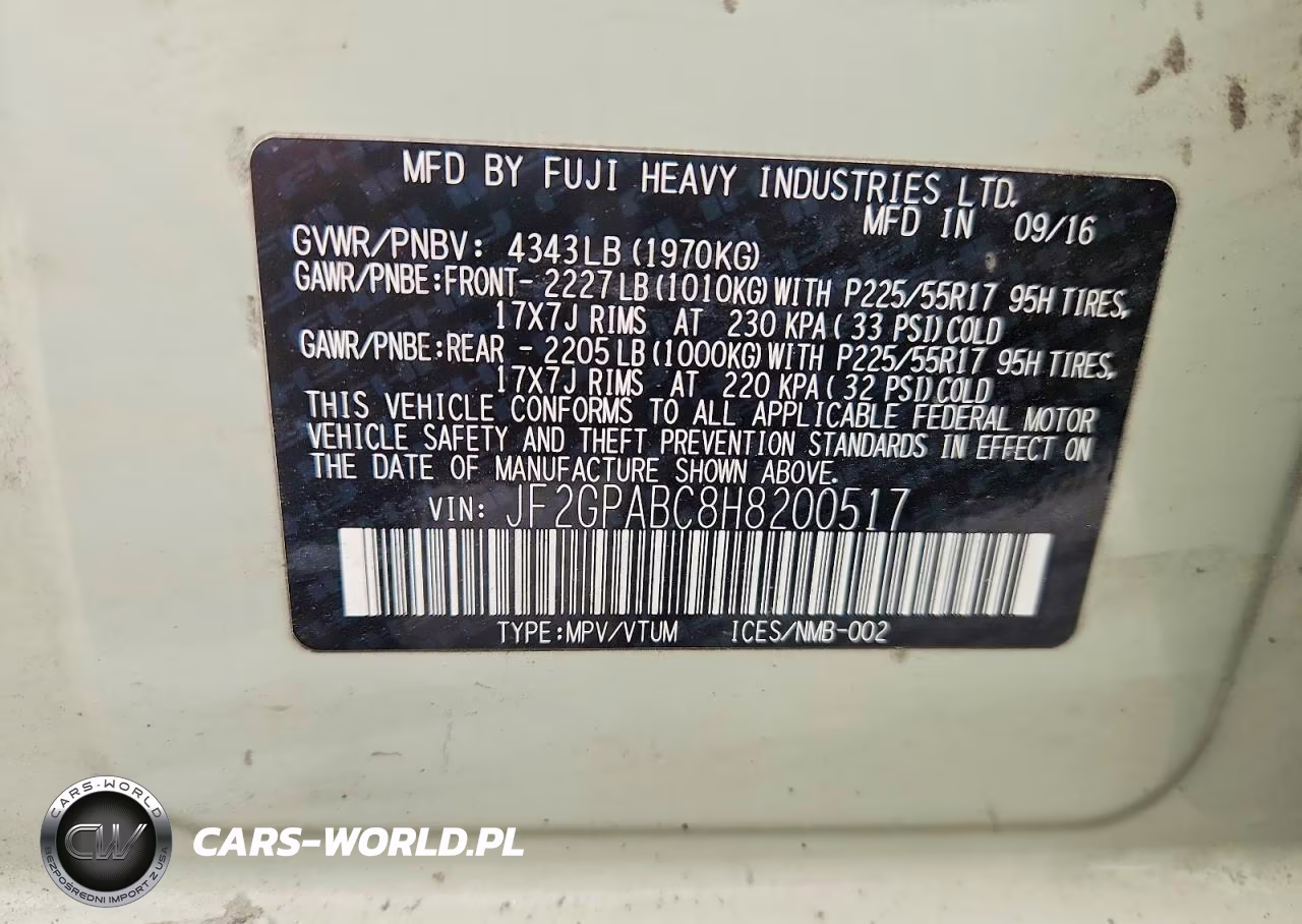 2017 Subaru Crosstrek Premium VIN:JF2GPABC8H8200517 - 13