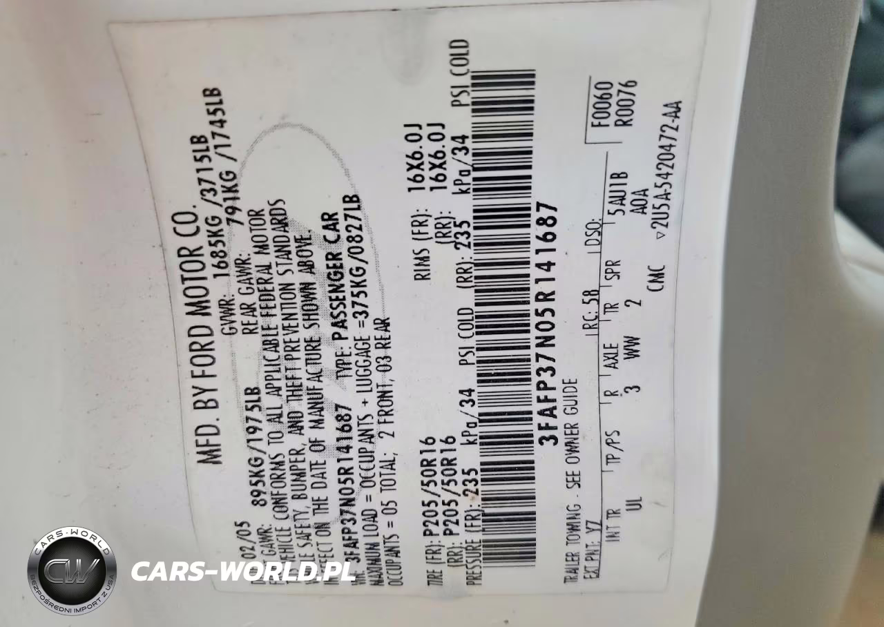 2005 Ford Focus Zx5 VIN:3FAFP37N05R141687 - 12