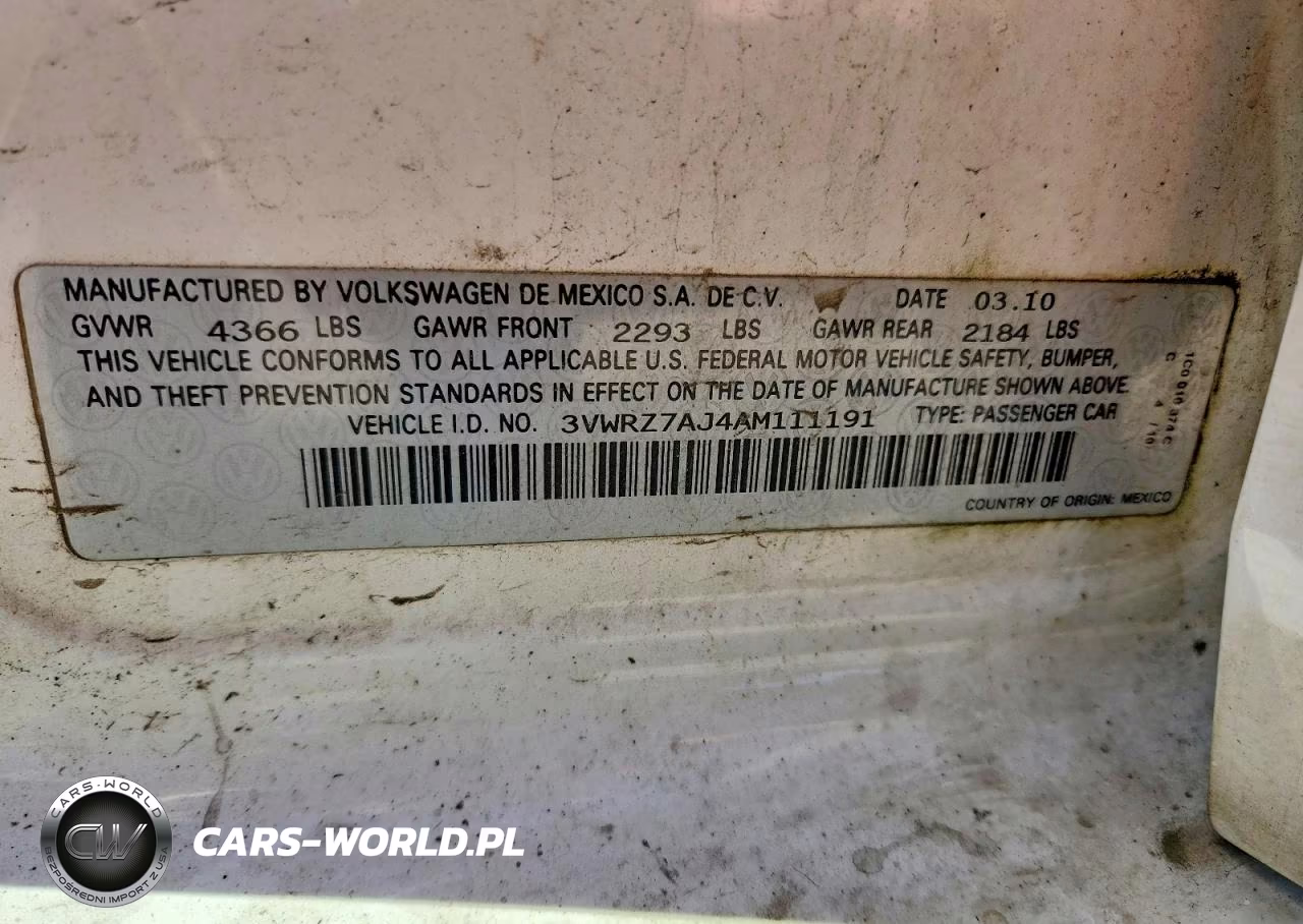 2010 Volkswagen Jetta Se VIN:3VWRZ7AJ4AM111191 - 12
