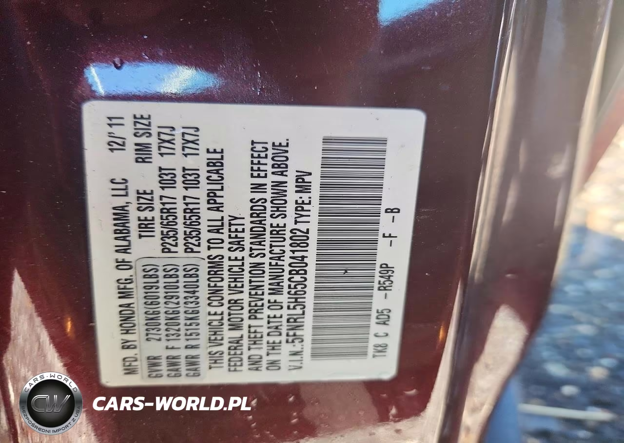 2012 Honda Odyssey Exl VIN:5FNRL5H65CB041802 - 13
