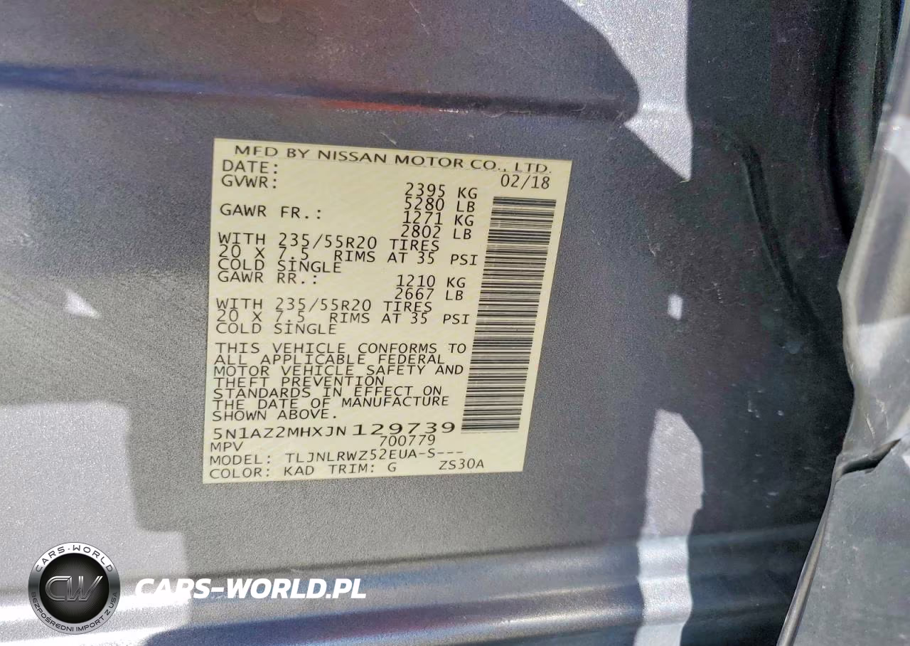 2018 Nissan Murano VIN:5N1AZ2MHXJN129739 - 12