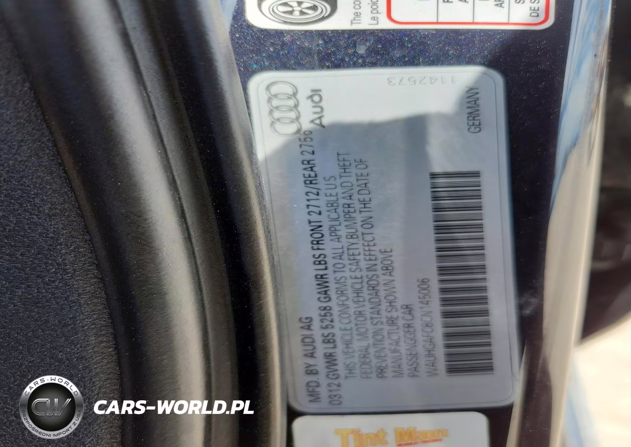 2012 Audi A6 3.0 Premium VIN:WAUHGAFC8CN145006 - 12
