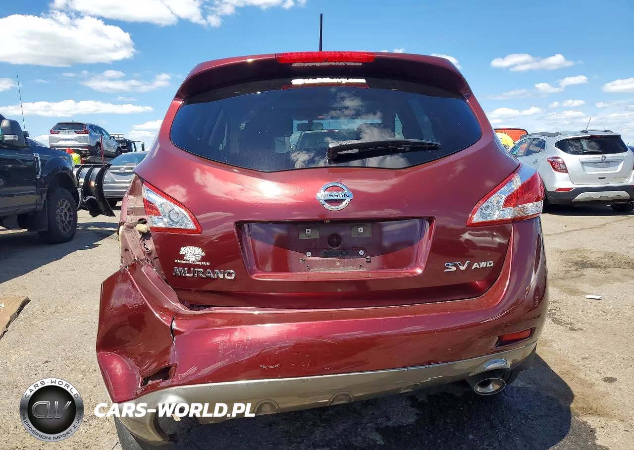 2012 Nissan Murano S VIN:JN8AZ1MW0CW233316 - 6
