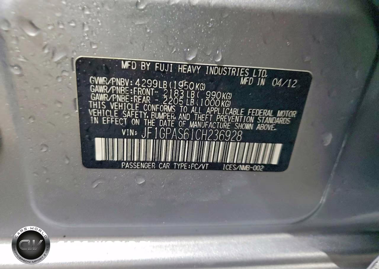 2012 Subaru Impreza Sport Limited VIN:JF1GPAS61CH236928 - 13