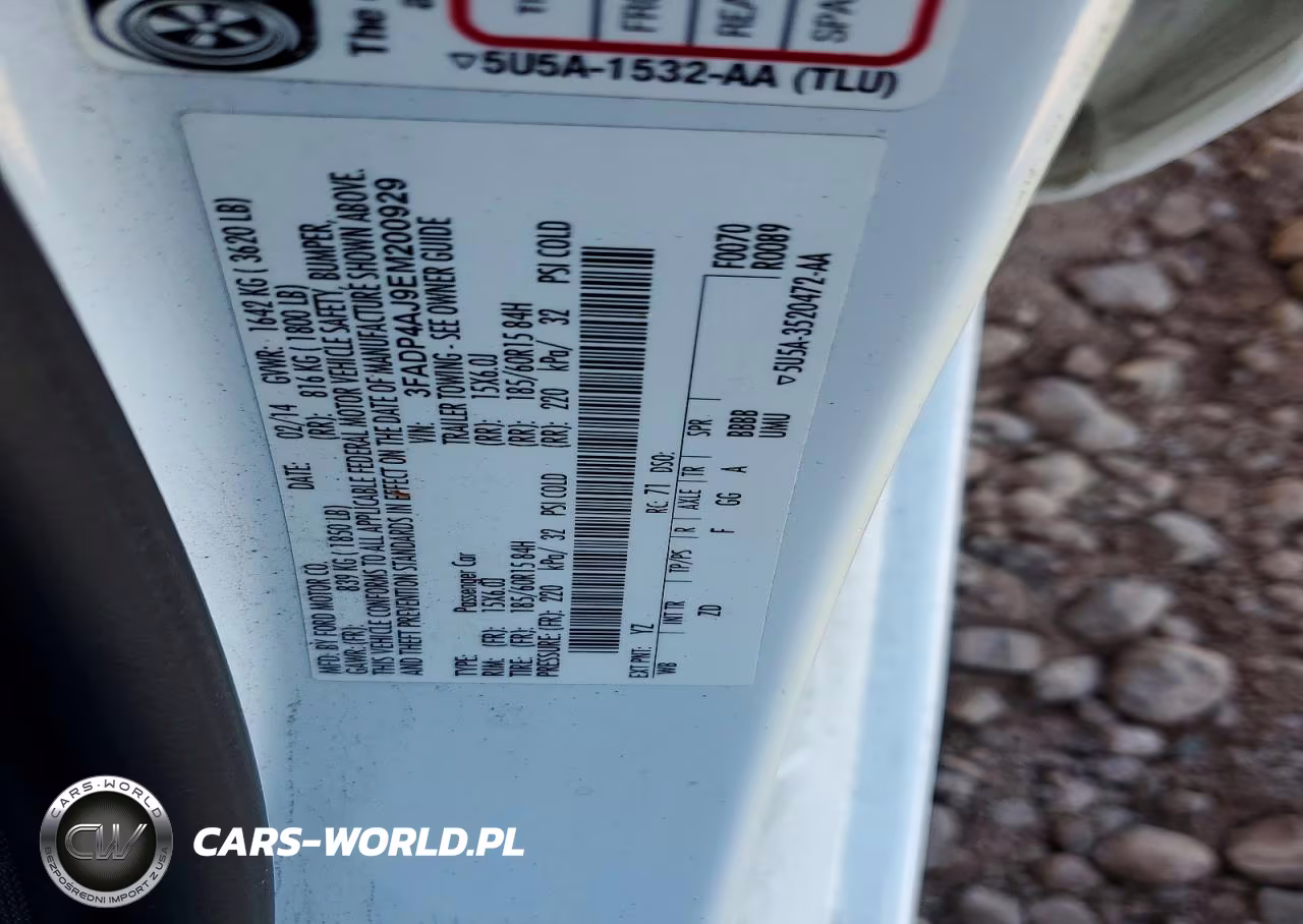2014 Ford Fiesta S VIN:3FADP4AJ9EM200929 - 12
