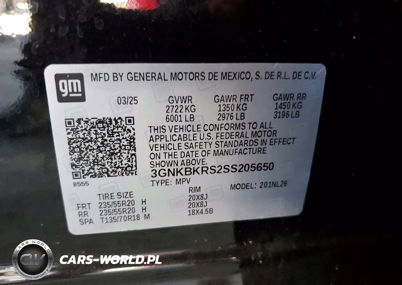 2025 Chevrolet Blazer Rs VIN:3GNKBKRS2SS205650 - 13