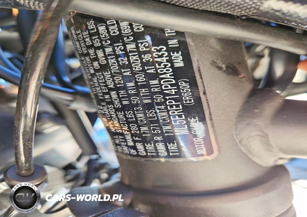 2023 Kawasaki Er650 P VIN:ML5EREP14PDA85433 - 8