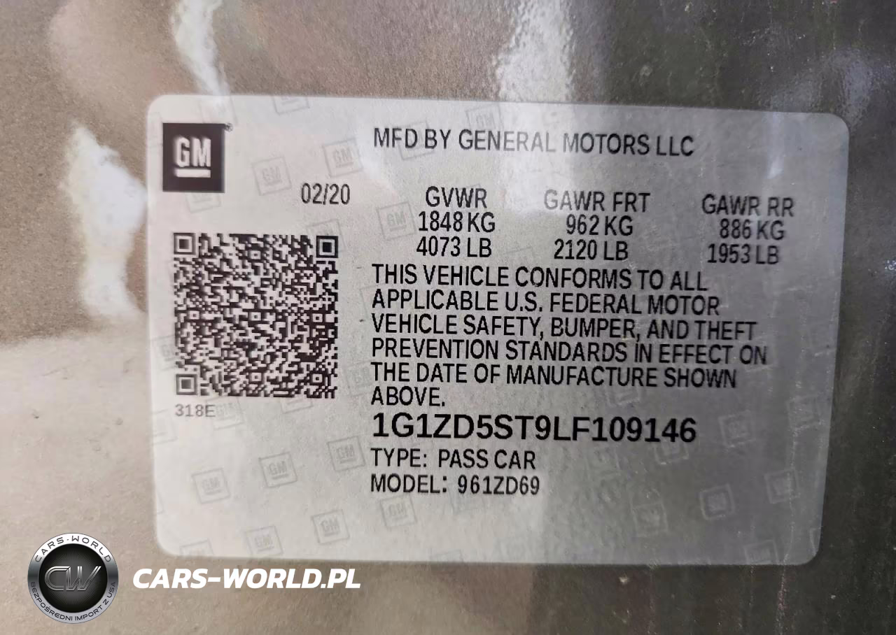 2020 Chevrolet Malibu Lt VIN:1G1ZD5ST9LF109146 - 12