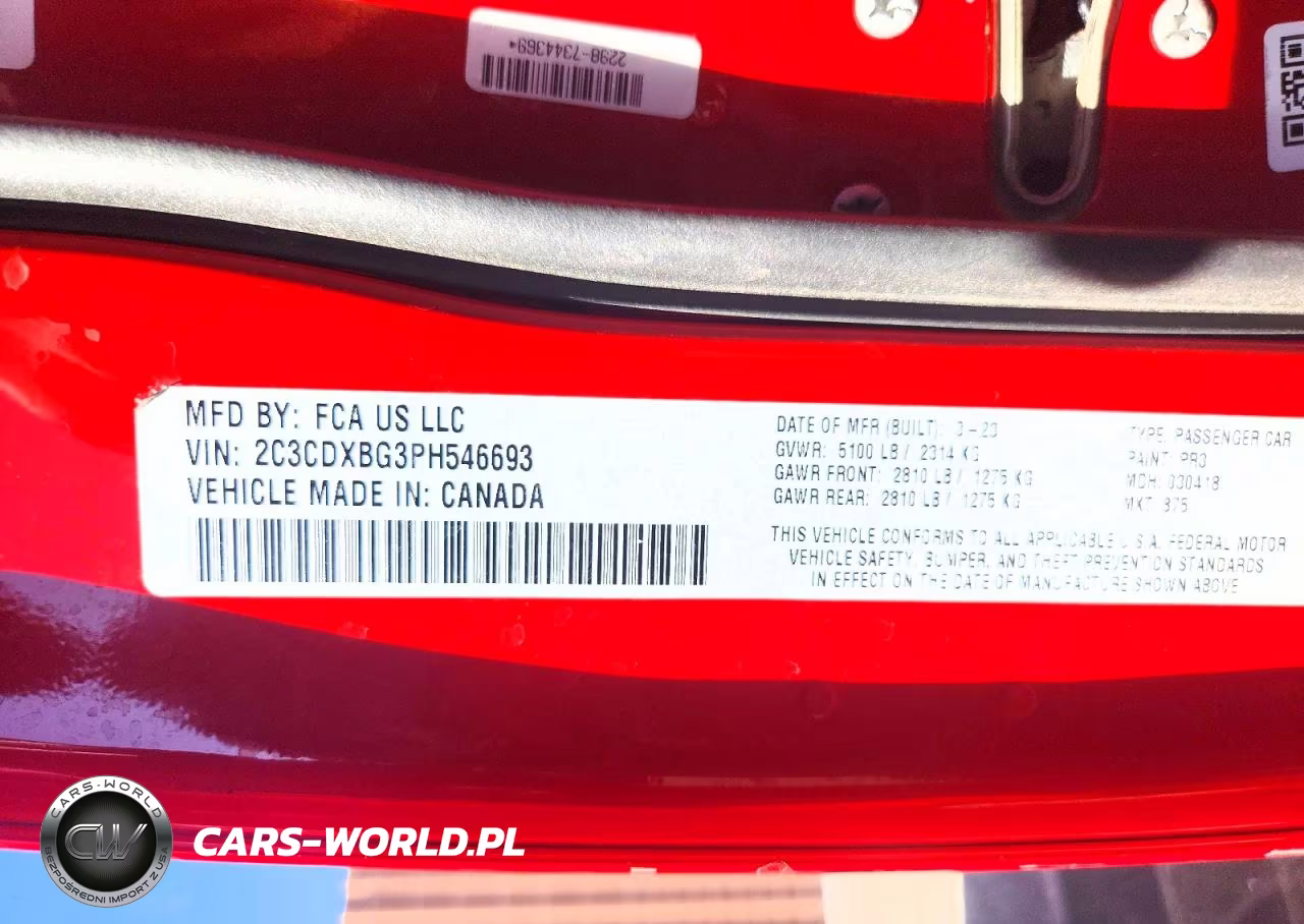 2023 Dodge Charger Sxt VIN:2C3CDXBG3PH546693 - 13