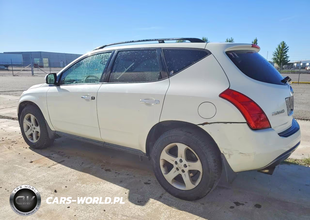 2004 Nissan Murano Sl VIN:JN8AZ08W84W343410 - 2