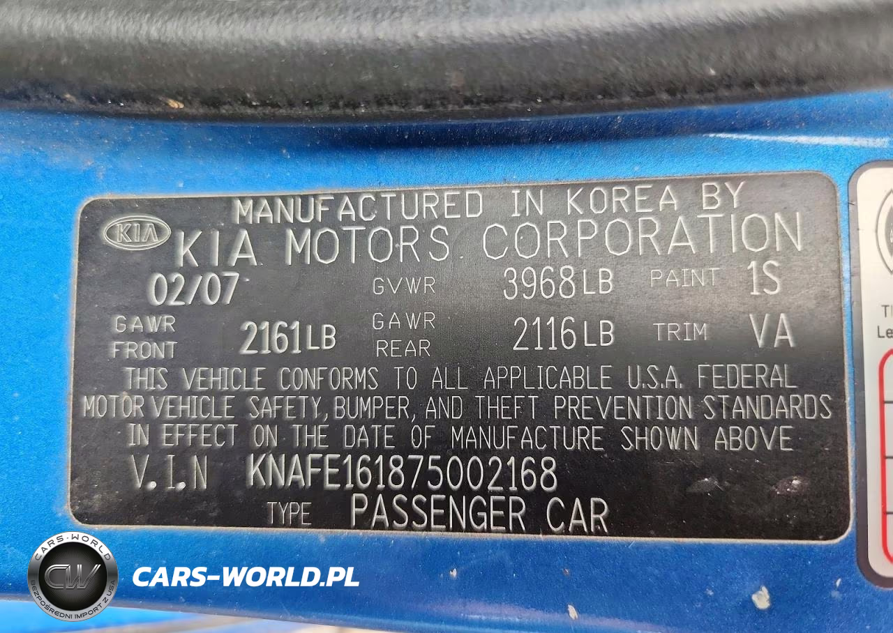2007 Kia Spectra5 Sx VIN:KNAFE161875002168 - 12