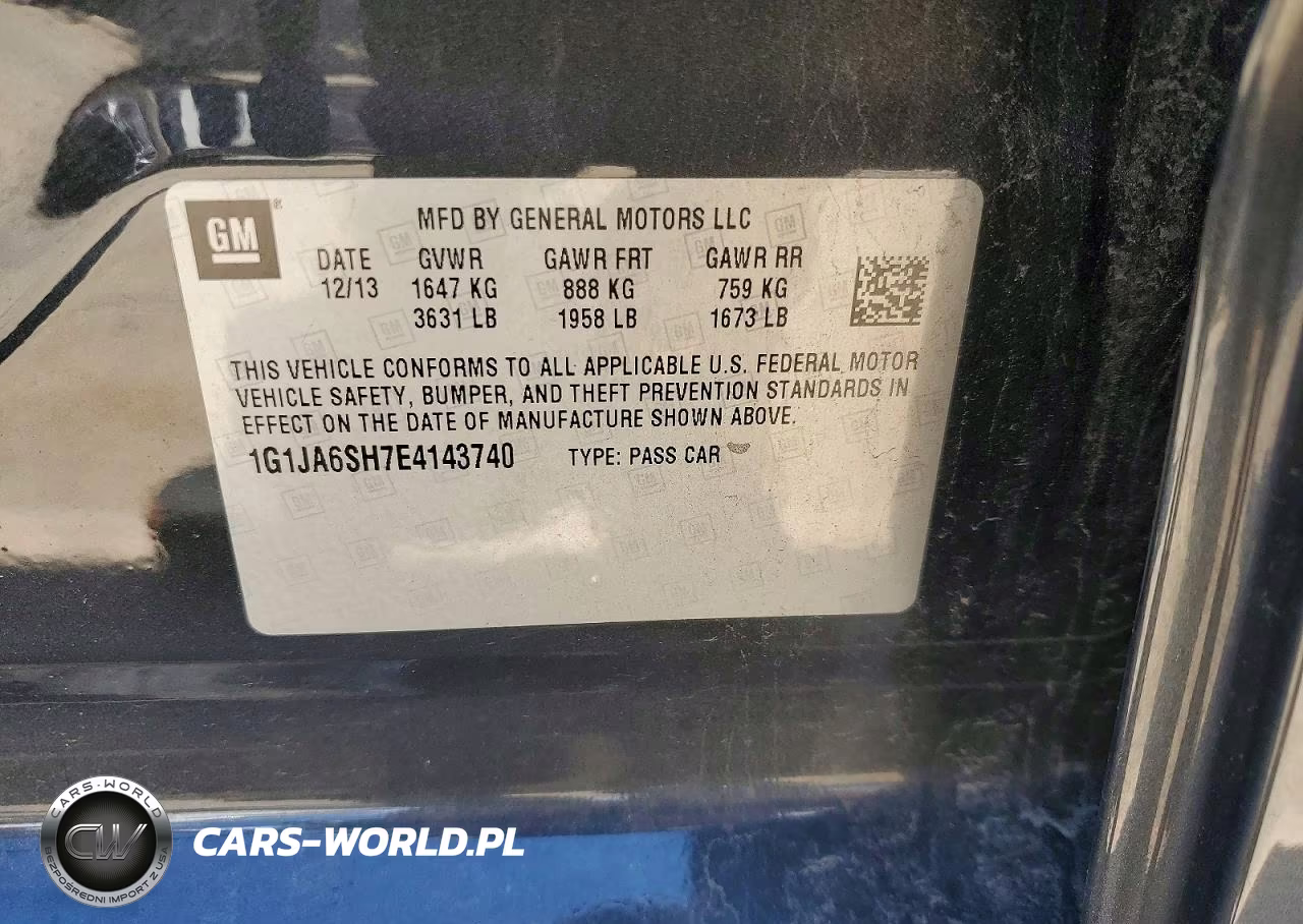2014 Chevrolet Sonic Ls Automatic VIN:1G1JA6SH7E4143740 - 12