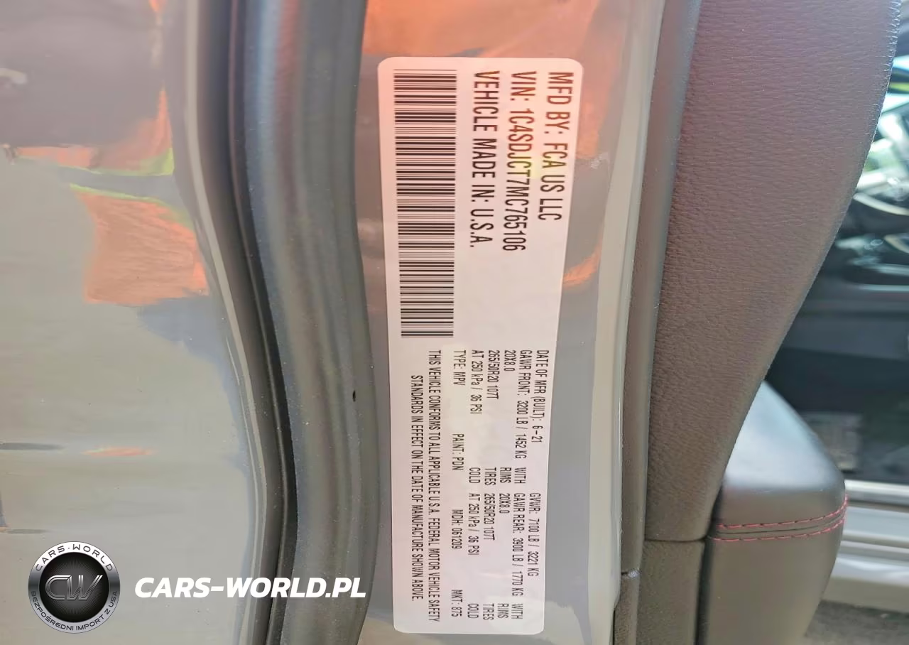 2021 Dodge Durango R VIN:1C4SDJCT7MC765106 - 14