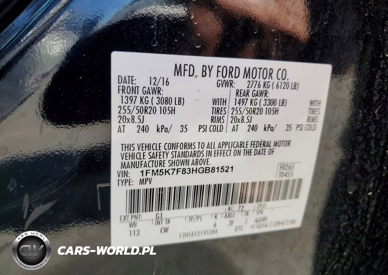 2017 Ford Explorer Limited VIN:1FM5K7F83HGB81521 - 13