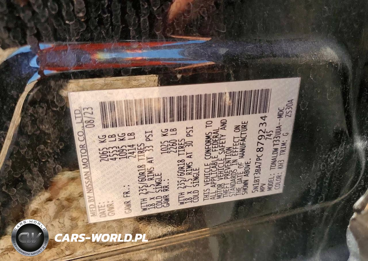 2023 Nissan Rogue Sv VIN:5N1BT3BA7PC879234 - 13