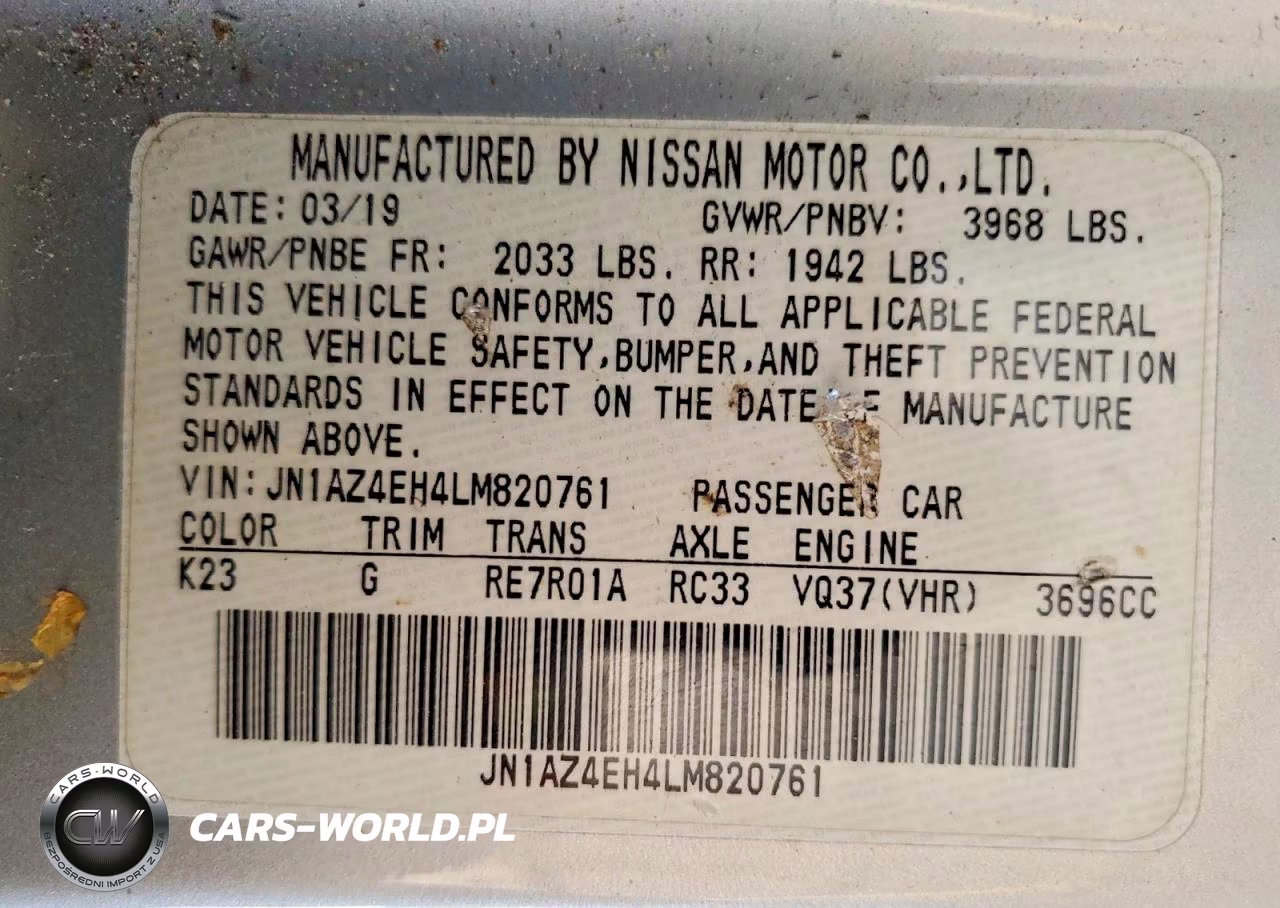 2020 Nissan 370Z Base VIN:JN1AZ4EH4LM820761 - 12