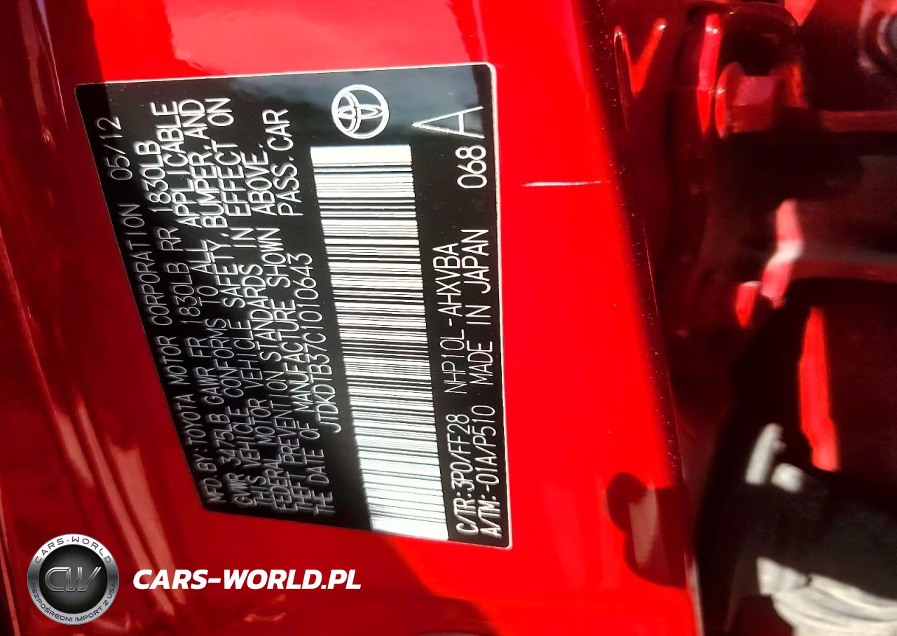 2012 Toyota Prius C Two VIN:JTDKDTB37C1010643 - 13