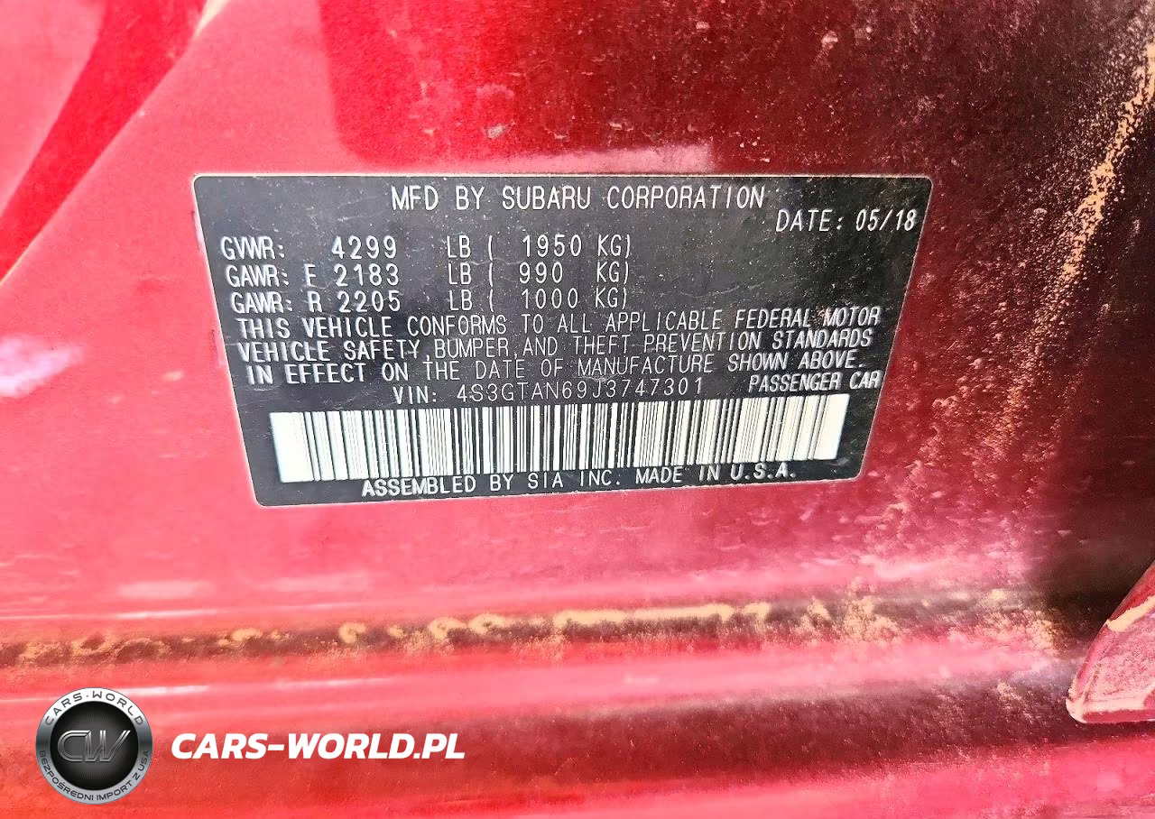 2018 Subaru Impreza Limited VIN:4S3GTAN69J3747301 - 14