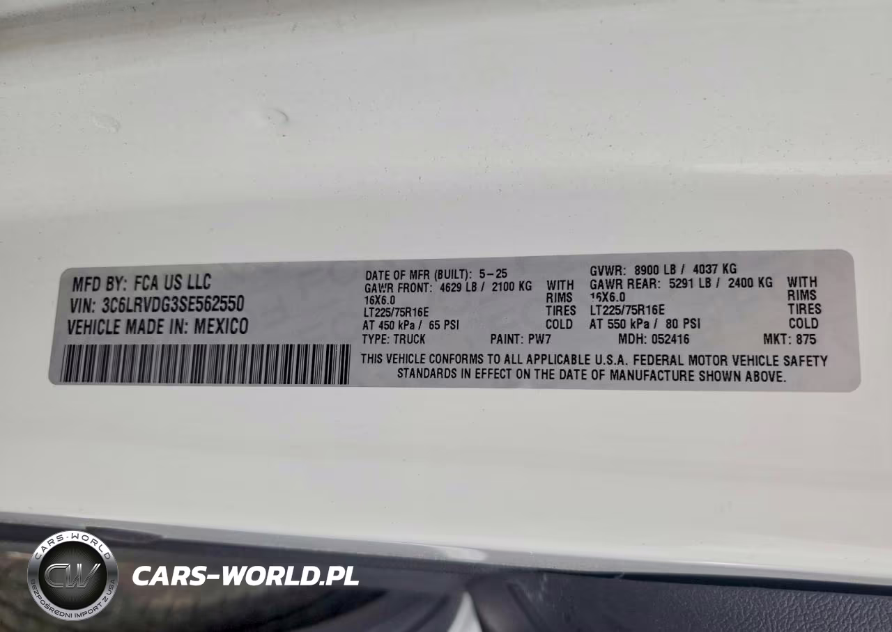 2025 Ram Promaster 2500 Delivery Van VIN:3C6LRVDG3SE562550 - 14