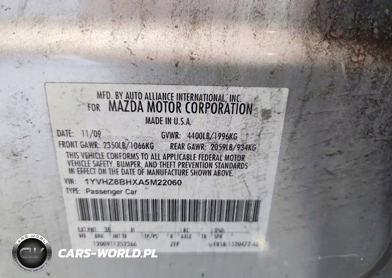 2010 Mazda 6 I VIN:1YVHZ8BHXA5M22060 - 12