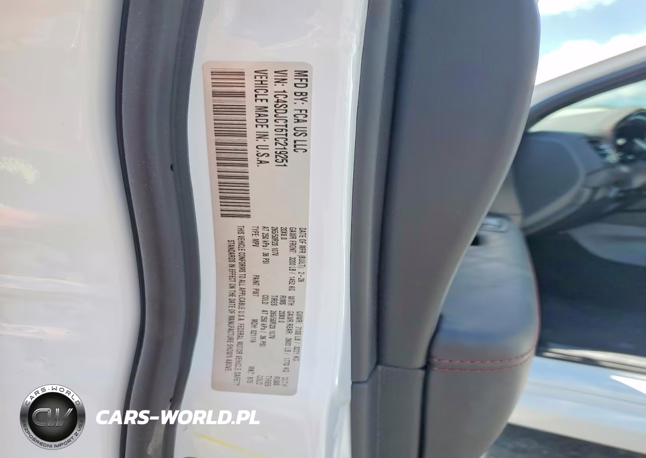 2026 Dodge Durango R VIN:1C4SDJCT6TC219251 - 13