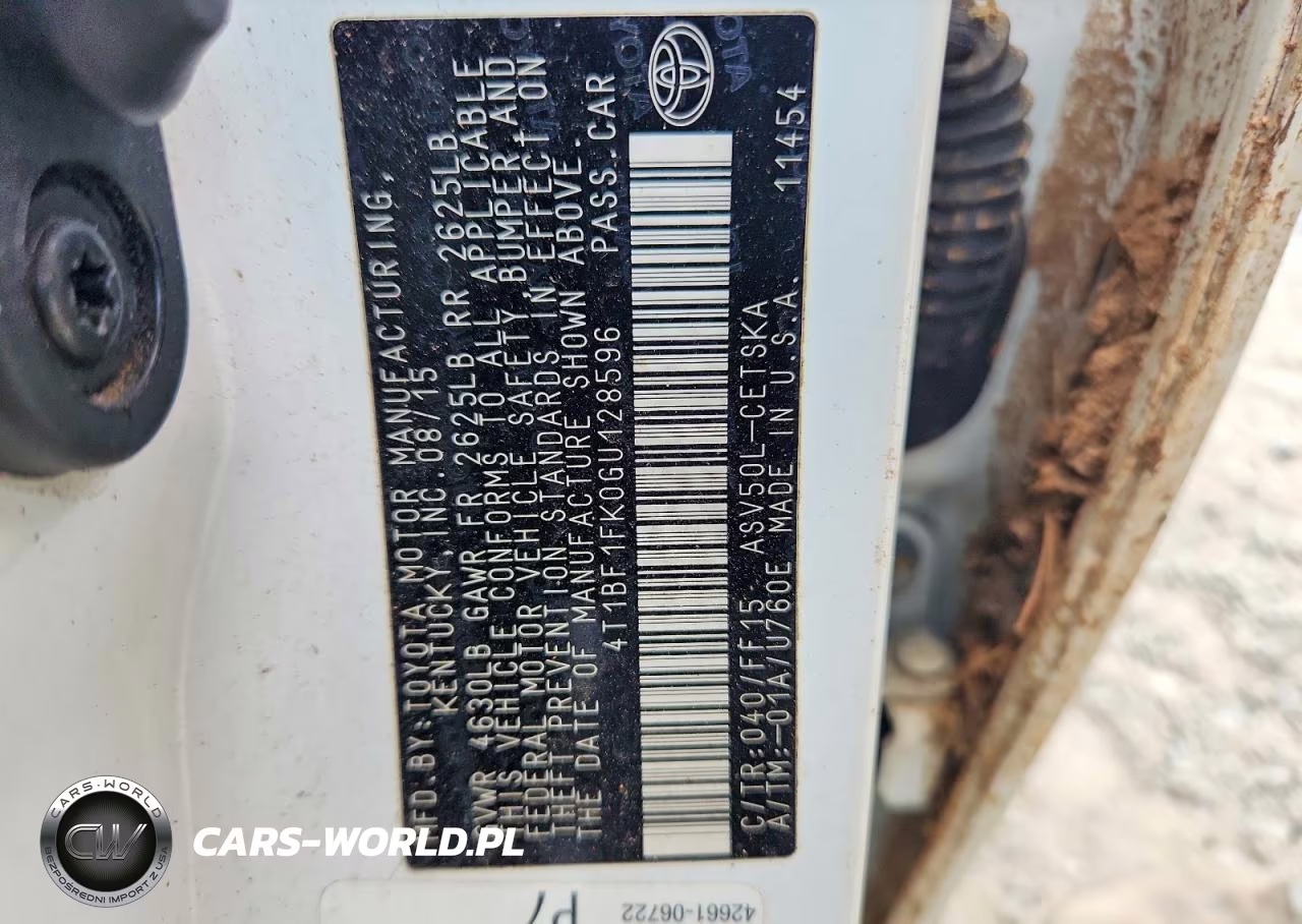 2016 Toyota Camry Se VIN:4T1BF1FK0GU128596 - 12
