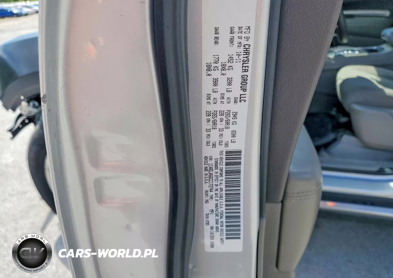 2012 Dodge Durango Sxt VIN:1C4RDJAG6CC172744 - 13