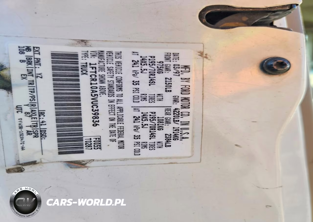 1997 Ford Ranger VIN:1FTCR10A5VUC39836 - 12