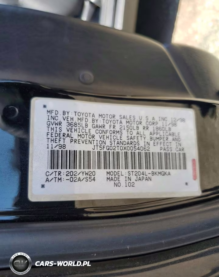 1999 Toyota Celica Gt VIN:JT5FG02T0X0054062 - 12