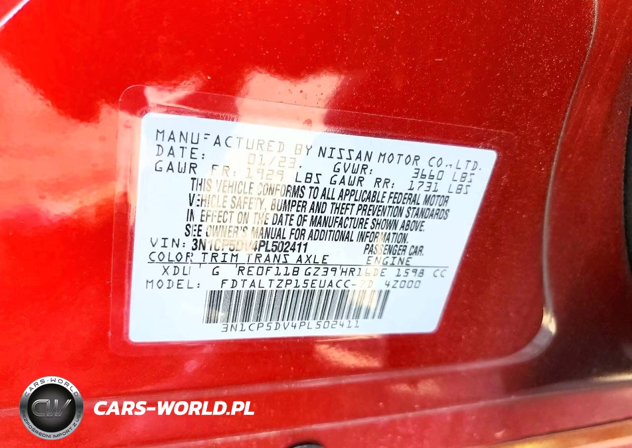 2023 Nissan Kicks Sr VIN:3N1CP5DV4PL502411 - 12