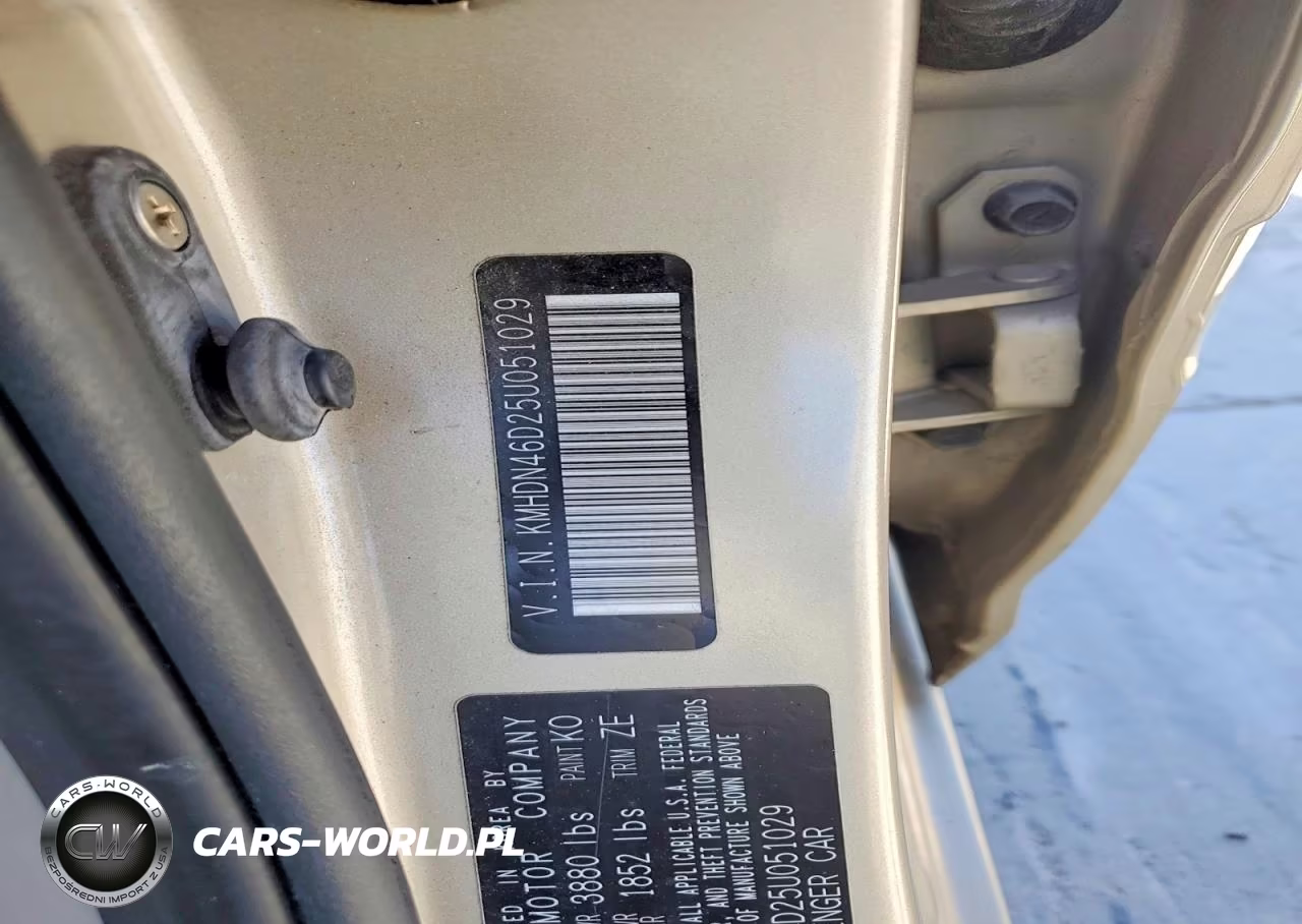 2005 Hyundai Elantra Gls VIN:KMHDN46D25U051029 - 12