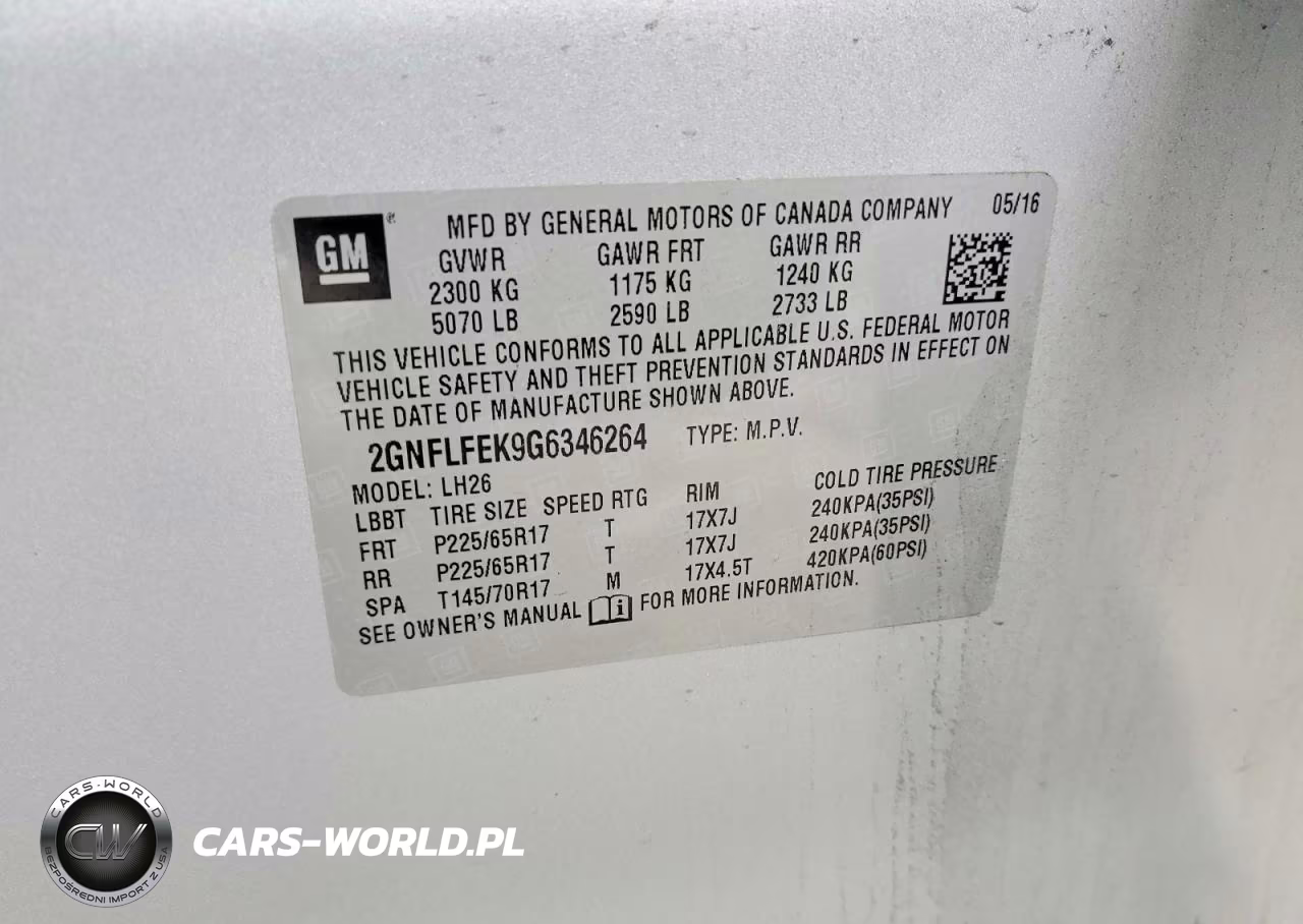 2016 Chevrolet Equinox Lt VIN:2GNFLFEK9G6346264 - 13