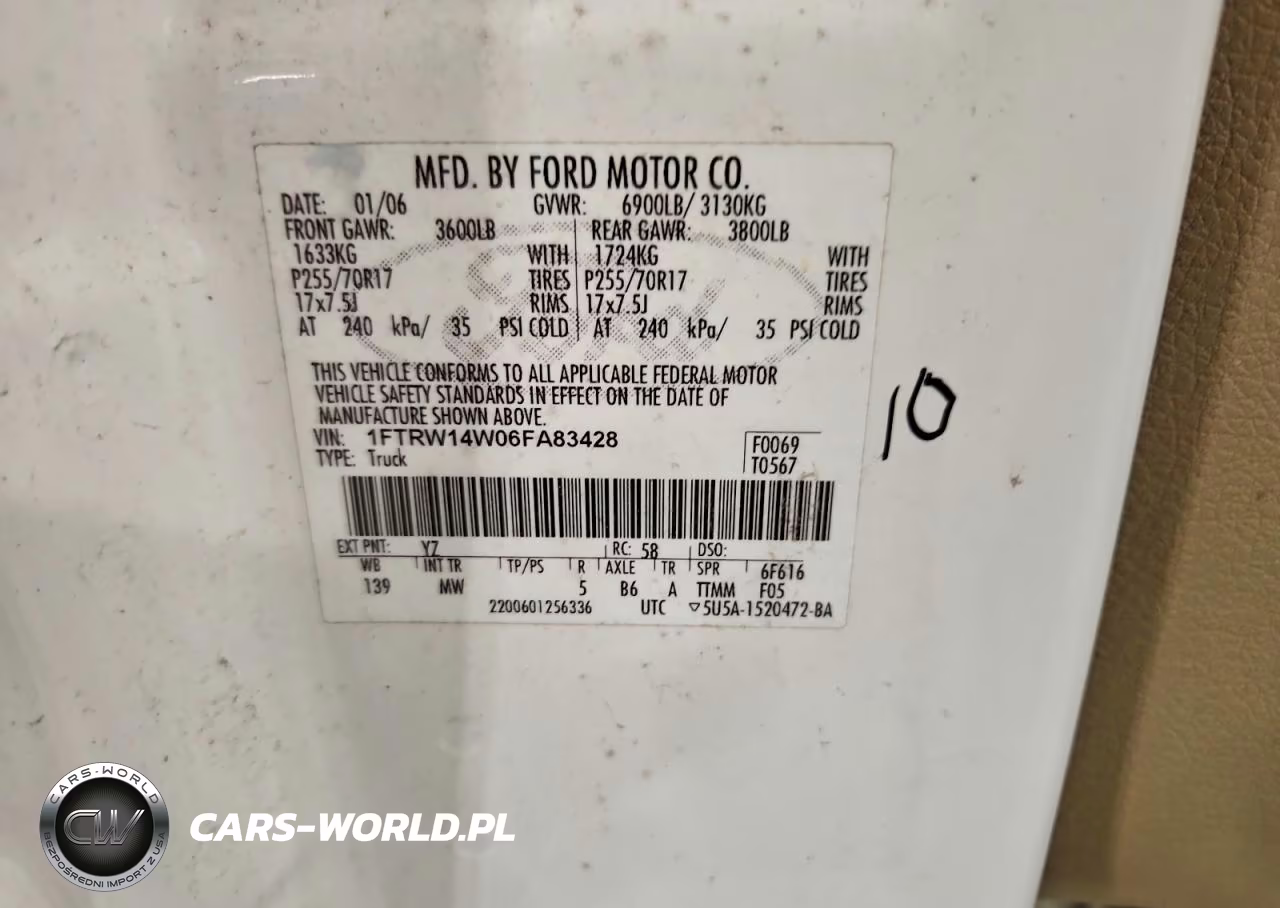 2006 Ford F150 Supercrew VIN:1FTRW14W06FA83428 - 12