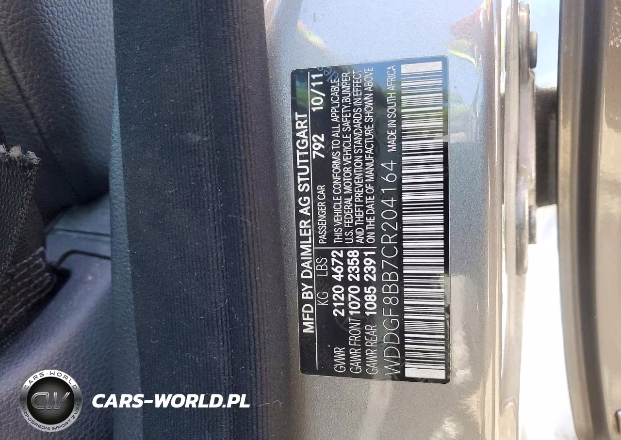 2012 Mercedes-Benz C 300 4Matic VIN:WDDGF8BB7CR204164 - 13