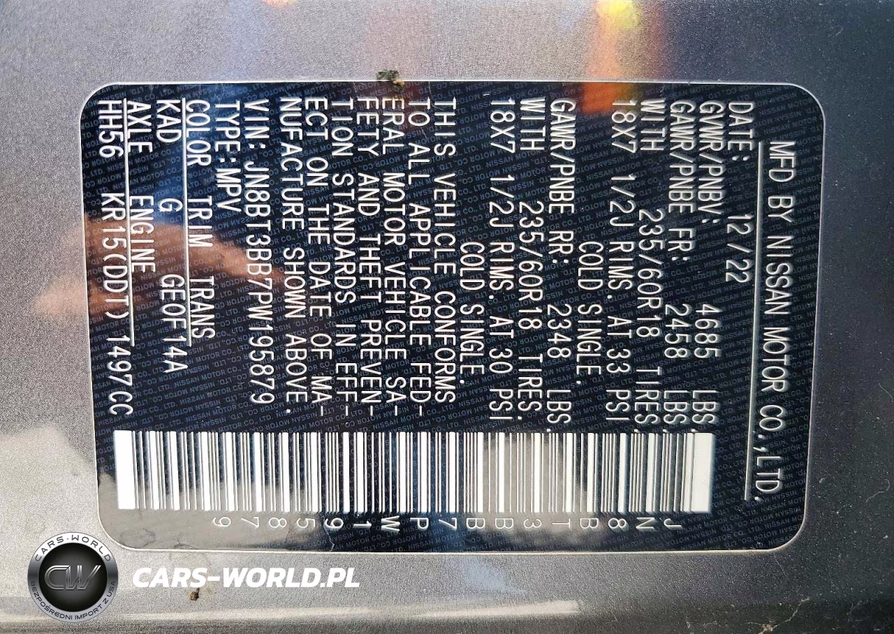 2023 Nissan Rogue Sv VIN:JN8BT3BB7PW195879 - 14