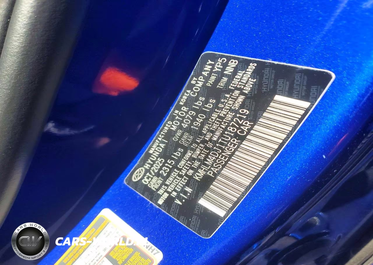 2026 Hyundai Elantra Hybrid VIN:KMHLM4DJ1TU187219 - 13