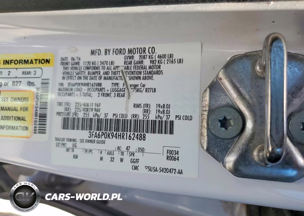 2017 Ford Fusion Titanium VIN:3FA6P0K94HR162488 - 12