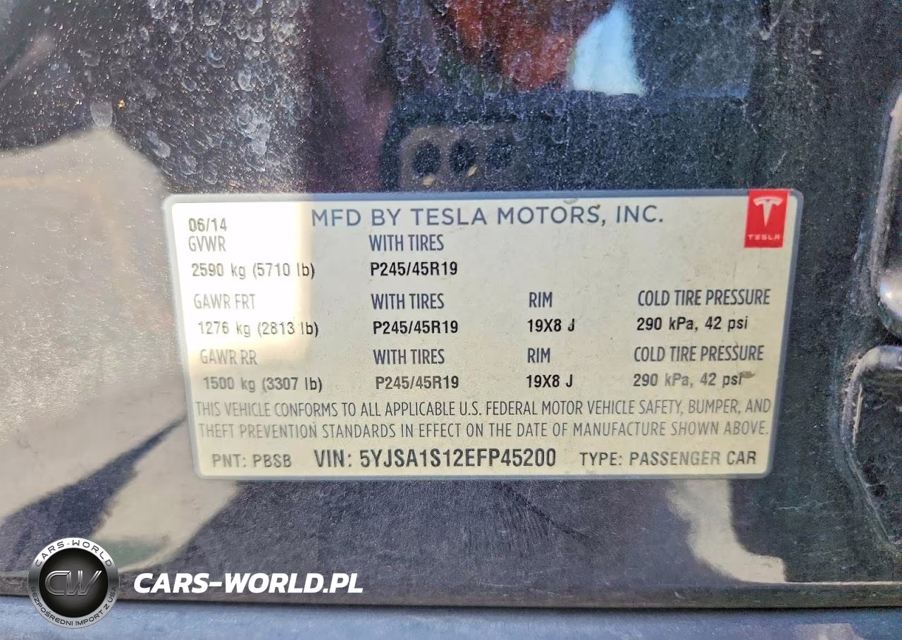 2014 Tesla Model S VIN:5YJSA1S12EFP45200 - 12