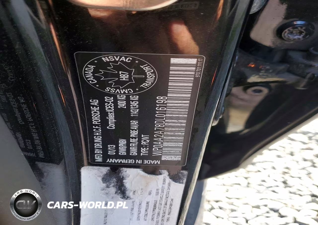 2013 Porsche Panamera 2 VIN:WP0AA2A78DL016198 - 12