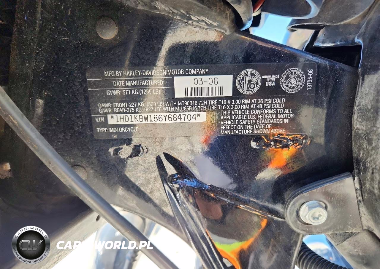 2006 Harley Davidson Flhxi VIN:1HD1KBW186Y684704 - 8