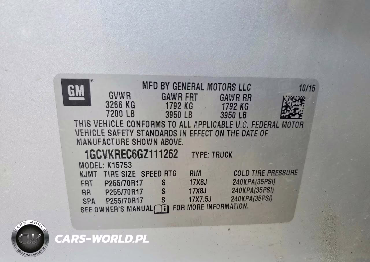 2016 Chevrolet Slvr 1500 VIN:1GCVKREC6GZ111262 - 12