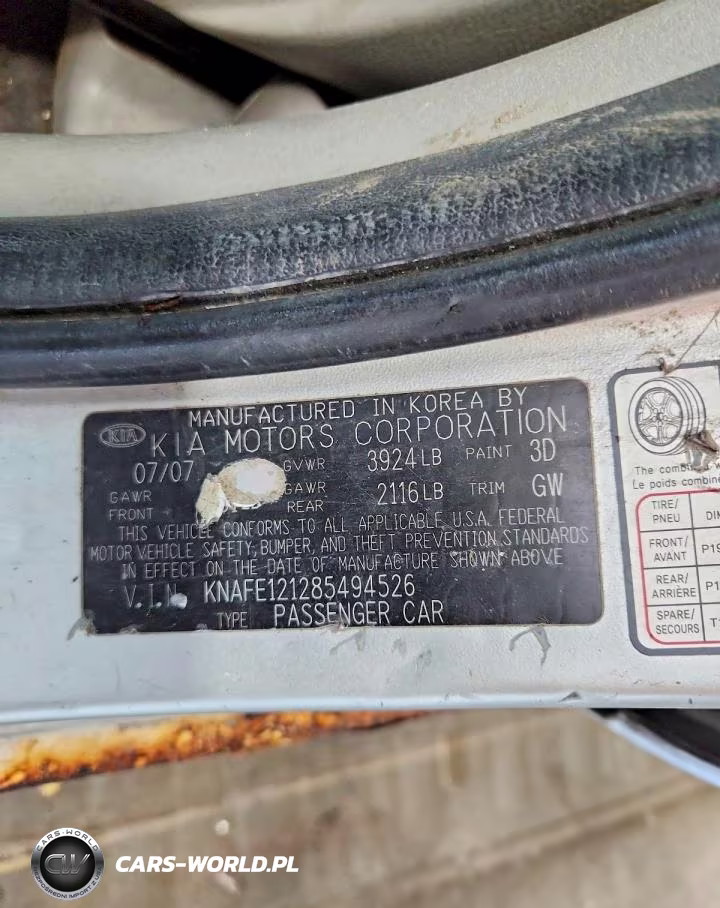2008 Kia Spectra Lx VIN:KNAFE121285494526 - 12