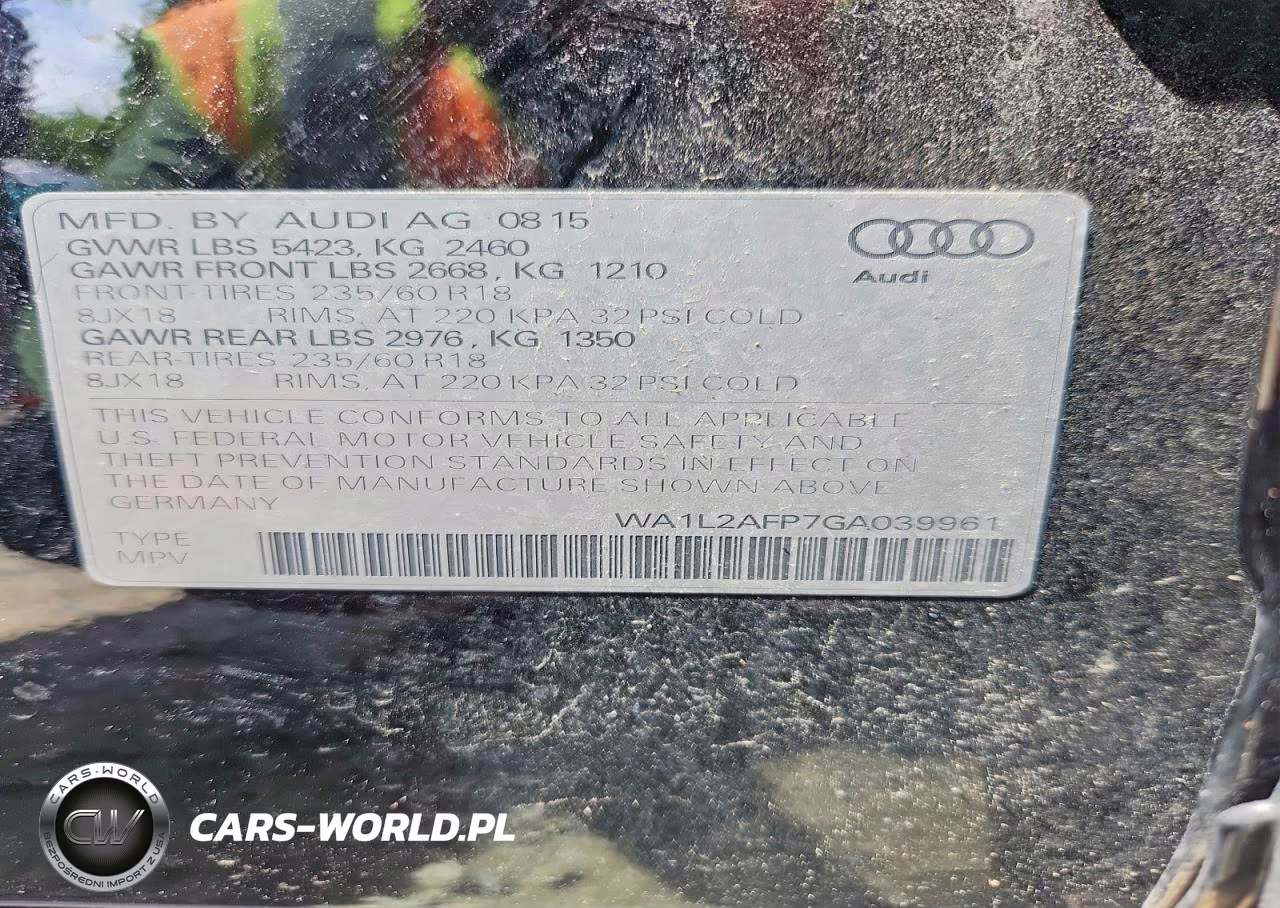 2016 Audi Q5 Premium Plus VIN:WA1L2AFP7GA039961 - 13