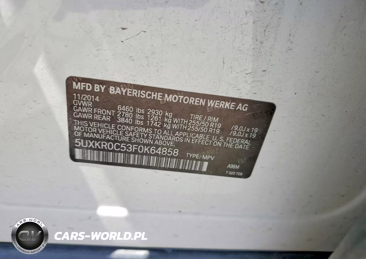2015 BMW X5 xDrive35I VIN:5UXKR0C53F0K64858 - 13