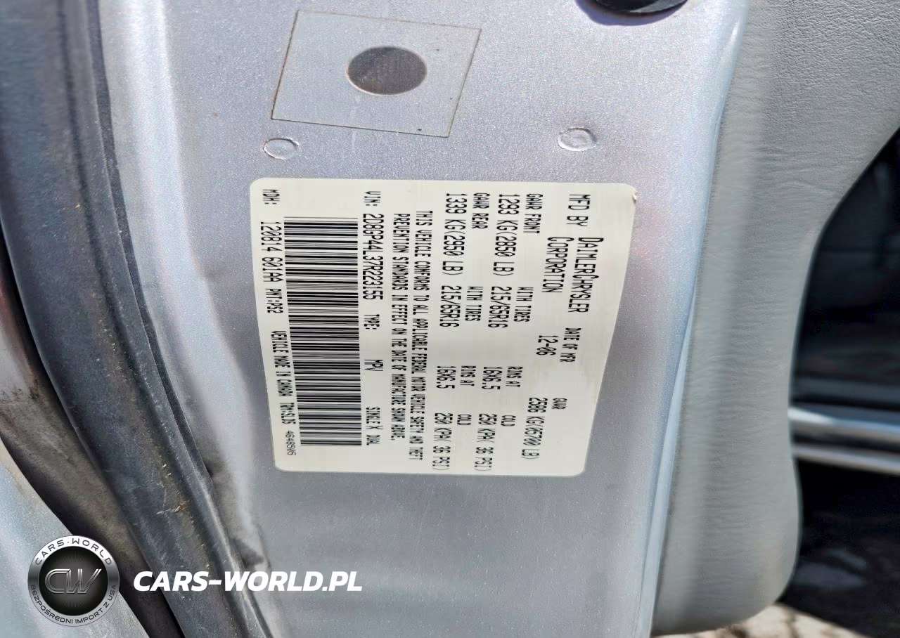 2007 Dodge Grand Caravan Sxt VIN:2D8GP44L37R223155 - 13